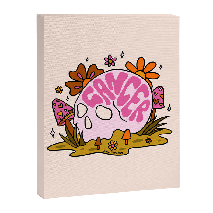 Cancer Skull Canvas Print Gallery Image 1