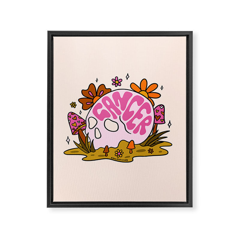 Cancer Skull Framed Canvas Print Gallery Image 8