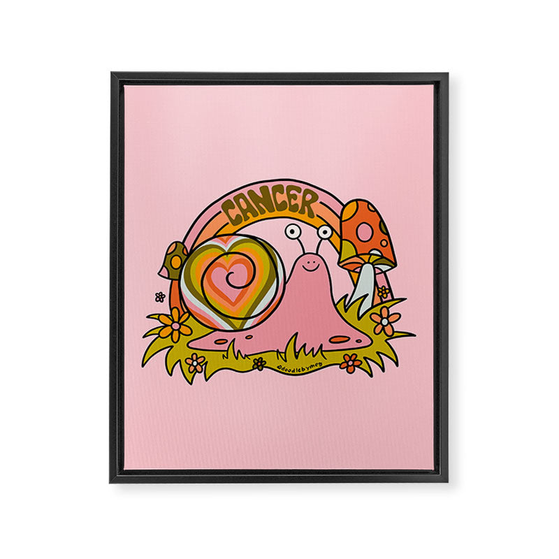Cancer Snail Framed Canvas Print Gallery Image 8