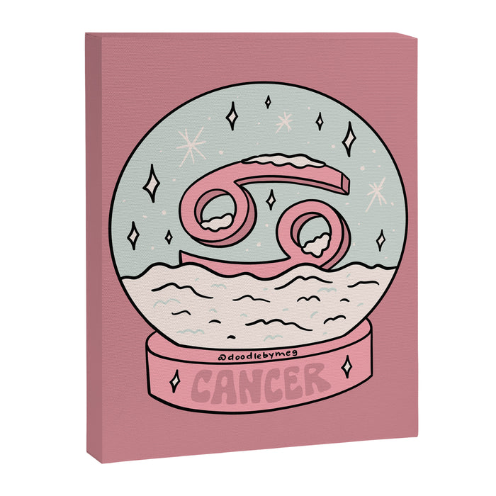 Cancer Snow Globe Canvas Print Gallery Image 1