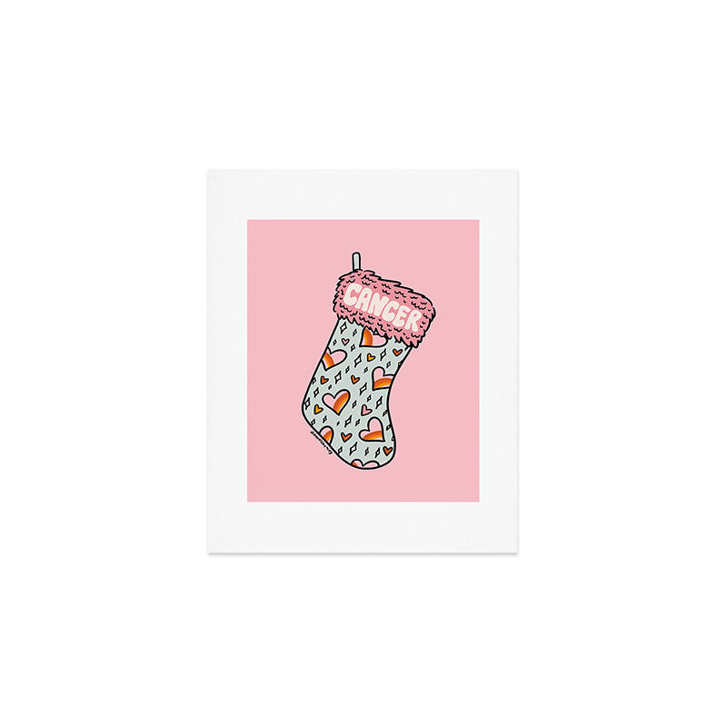 Cancer Stocking Art Print Gallery Image 1
