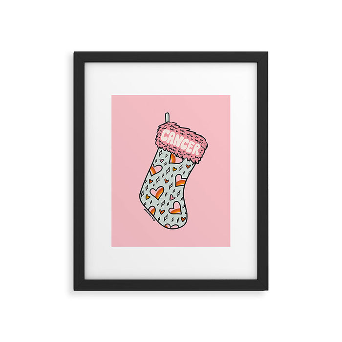 Cancer Stocking Framed Art Print Gallery Image 1