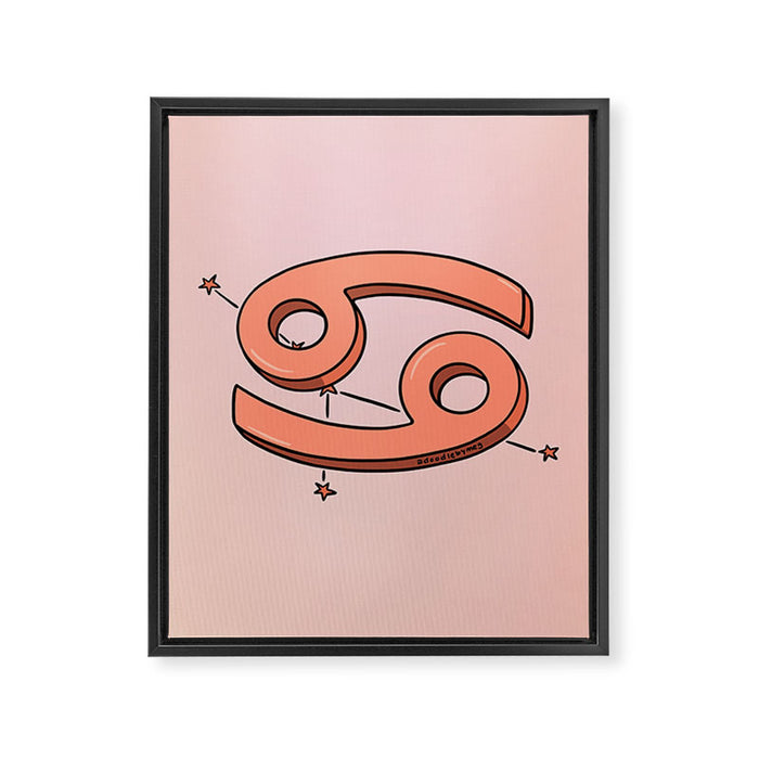 Cancer Symbol Framed Canvas Print Gallery Image 1