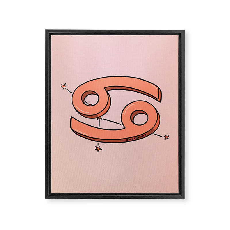Cancer Symbol Framed Canvas Print Gallery Image 8