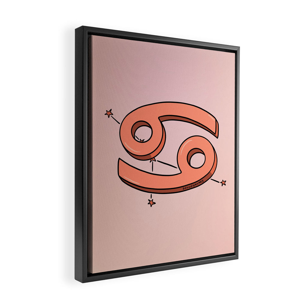 Cancer Symbol Framed Canvas Print Gallery Image 2