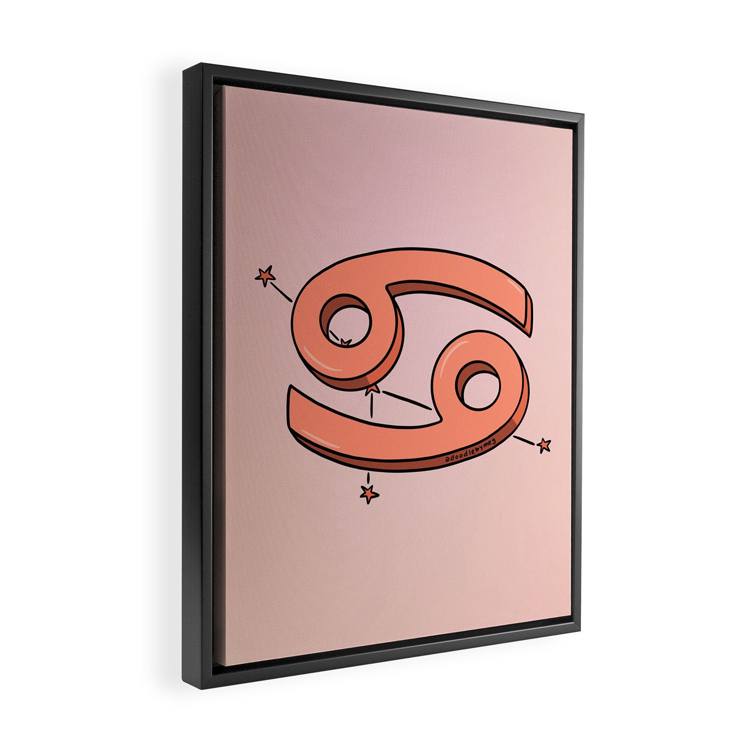 Cancer Symbol Framed Canvas Print Gallery Image 2
