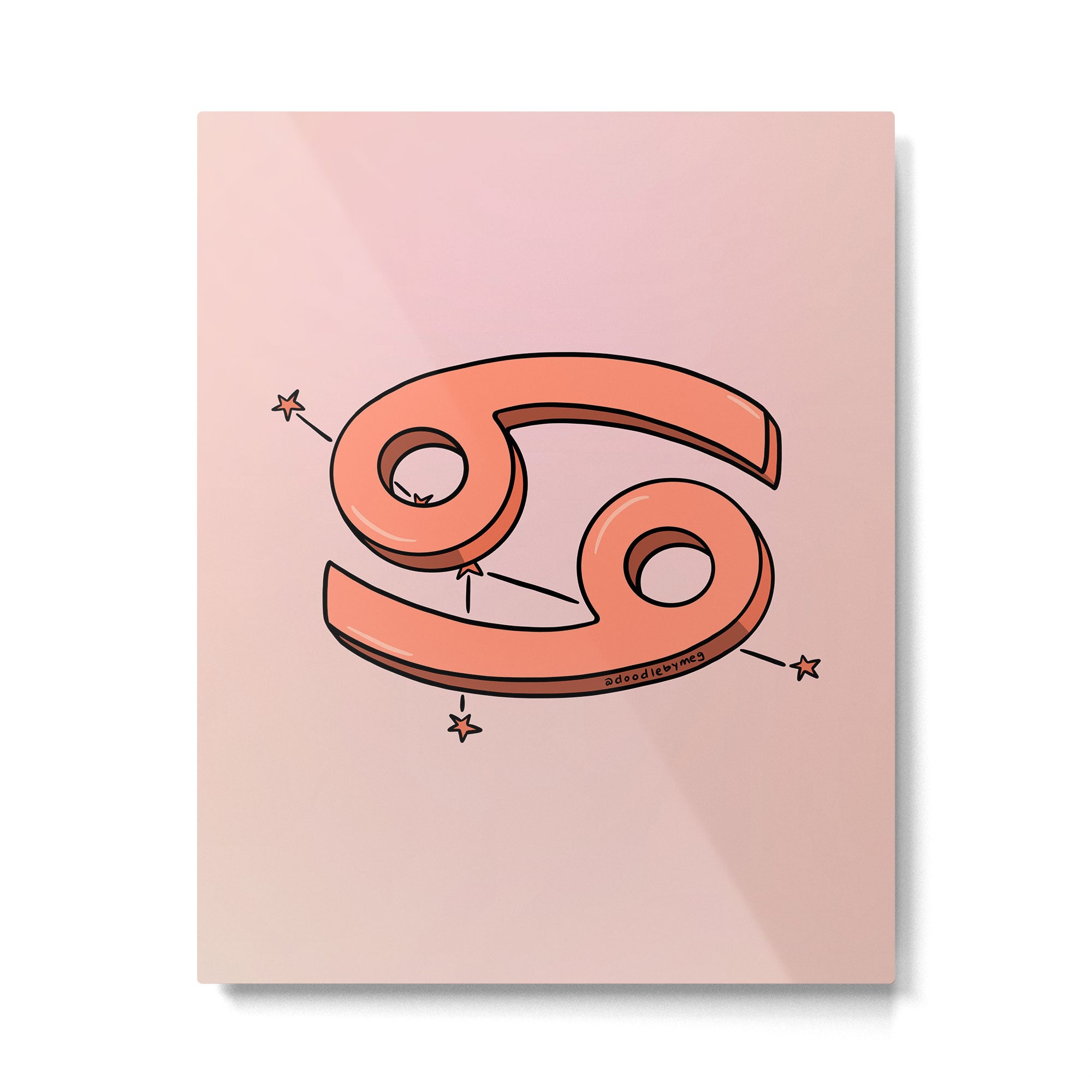 Cancer Symbol Metal Print Gallery Image 6