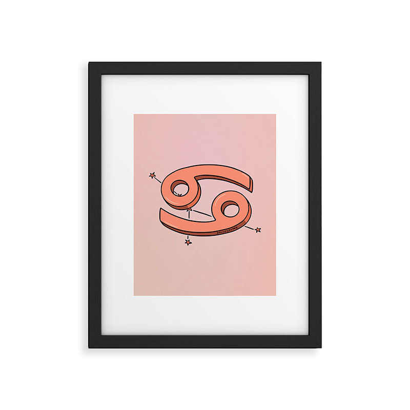Cancer Symbol Framed Art Print Gallery Image 6