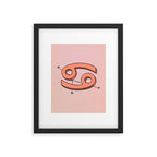 Cancer Symbol Framed Art Print Gallery Image 6