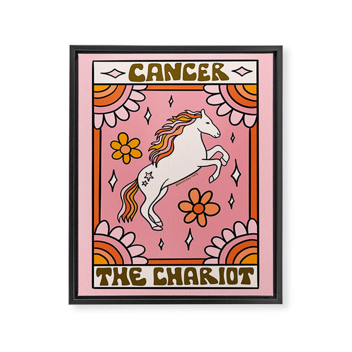 Cancer Tarot Card Framed Canvas Print Gallery Image 1