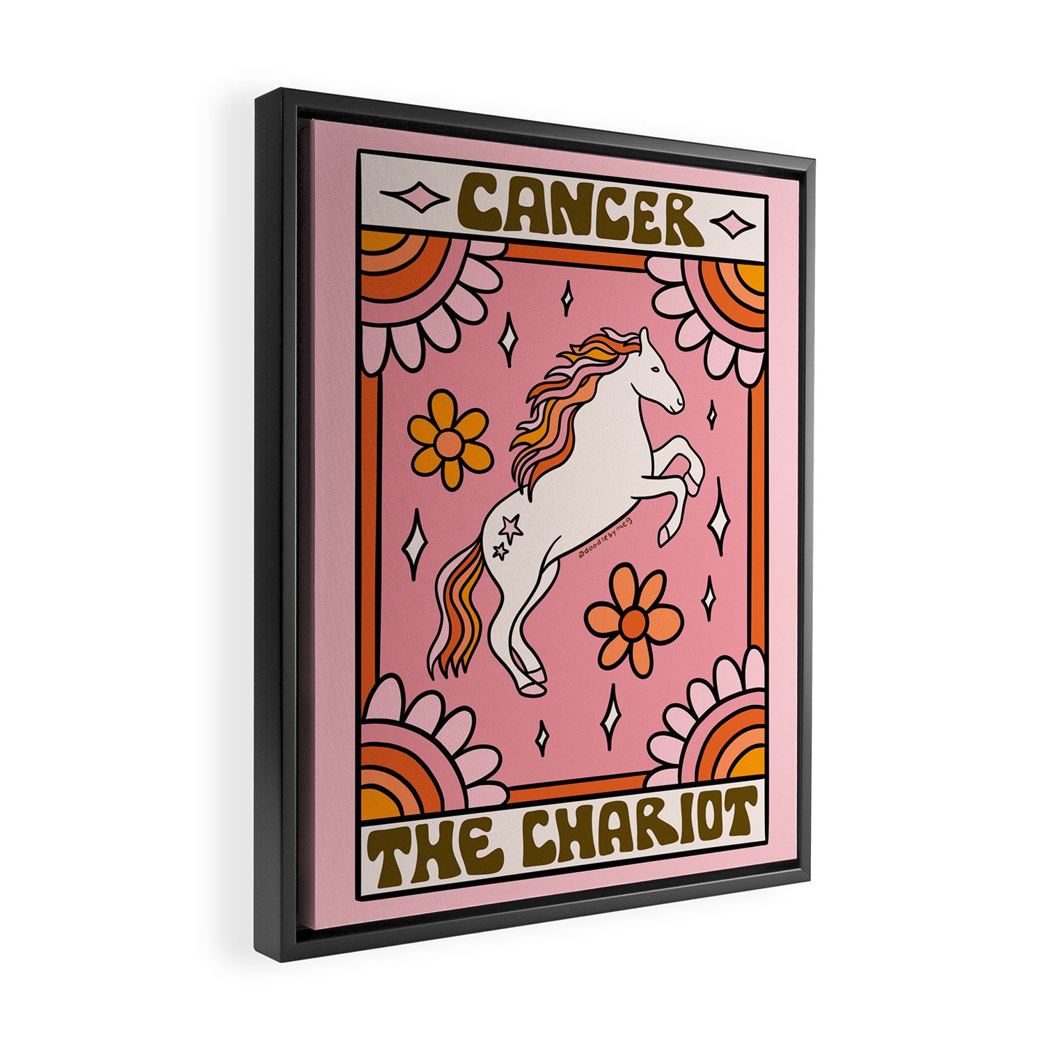 Cancer Tarot Card Framed Canvas Print Gallery Image 2