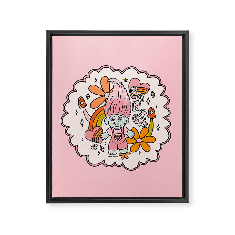 Cancer Troll Framed Canvas Print Gallery Image 8
