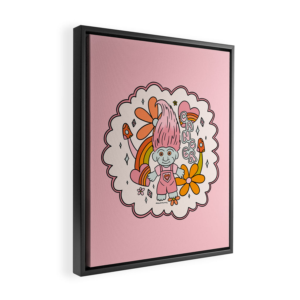 Cancer Troll Framed Canvas Print Gallery Image 2