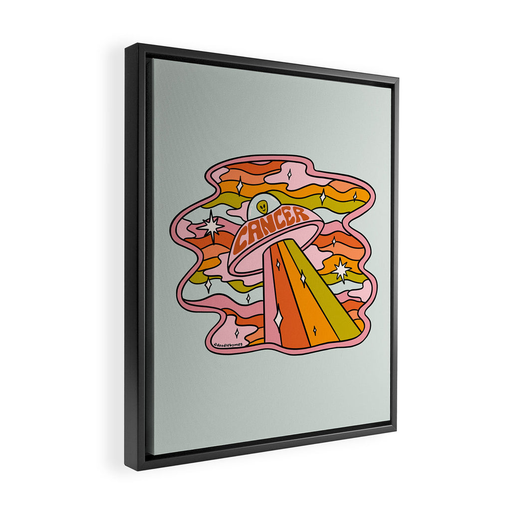 Cancer UFO Framed Canvas Print Gallery Image 2