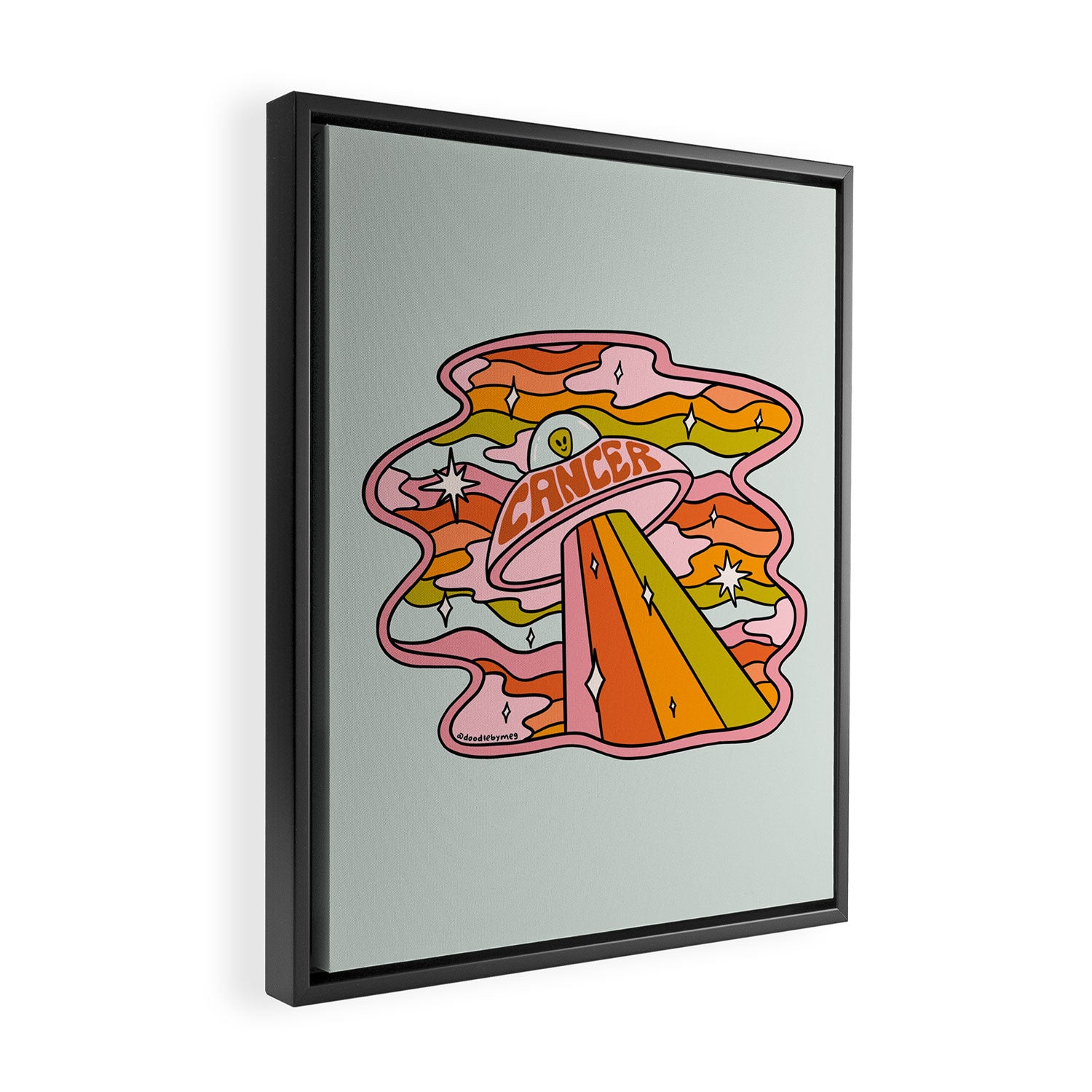 Cancer UFO Framed Canvas Print Gallery Image 2