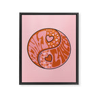 Cancer Yin Yang Framed Canvas Print Gallery Image 8
