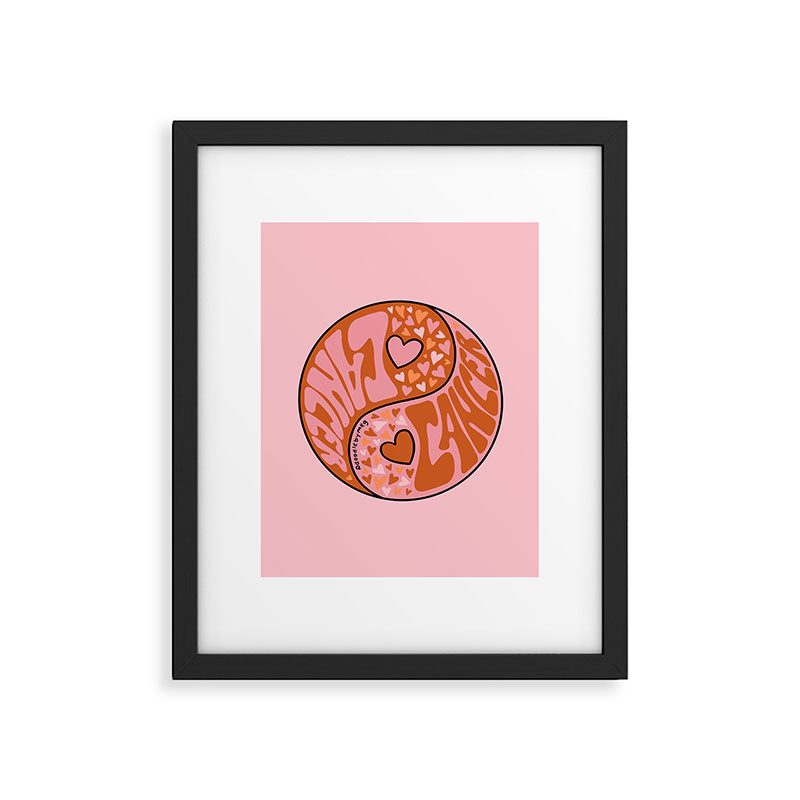 Cancer Yin Yang Framed Art Print Gallery Image 6