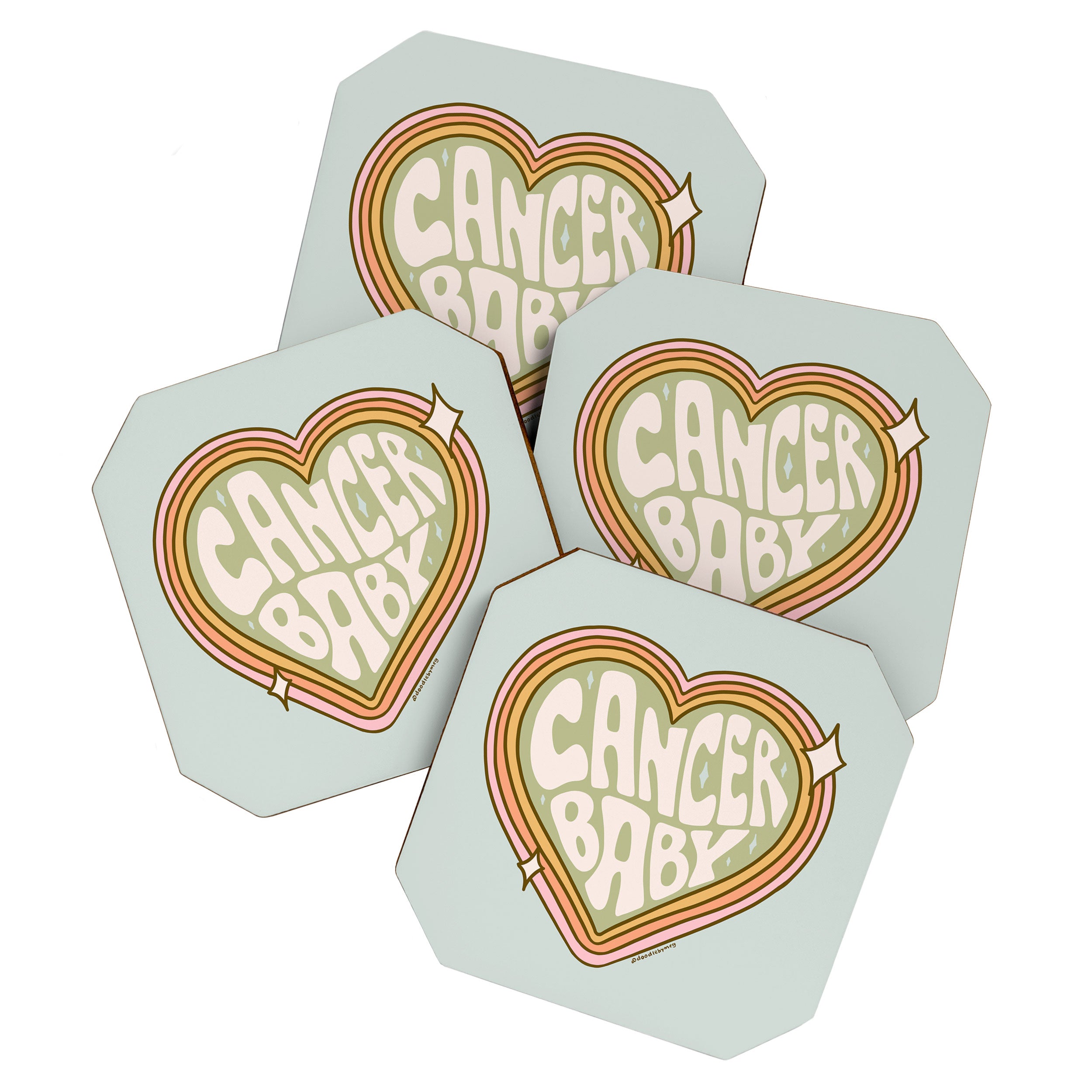 Cancer Zodiac Baby Coaster Gallery Image 1