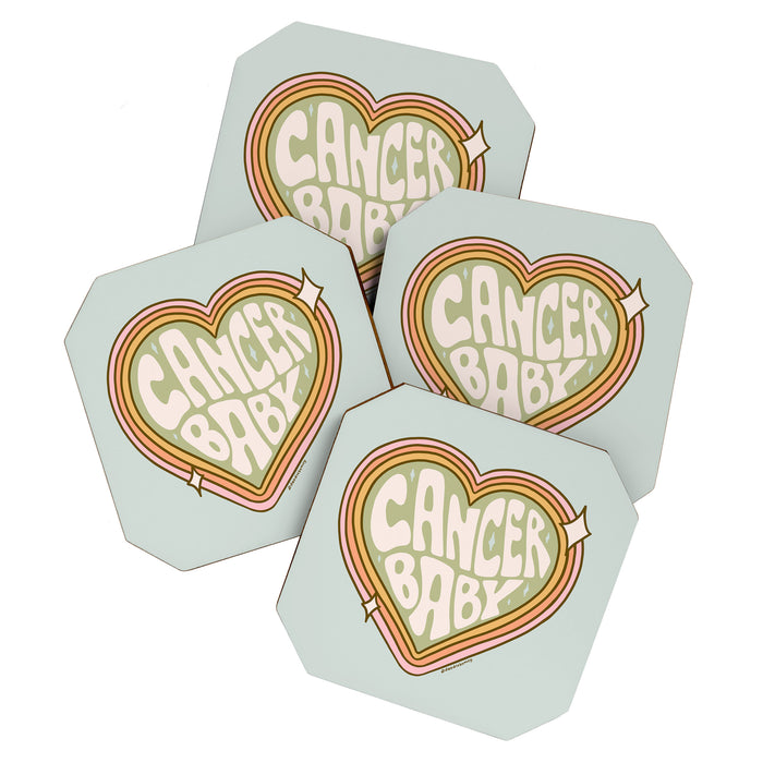 Cancer Zodiac Baby Coaster Gallery Image 1