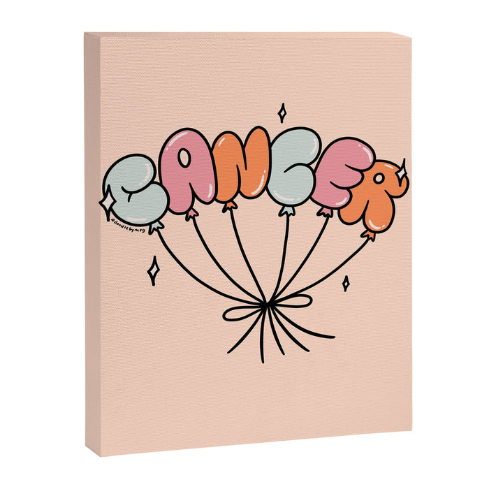 Cancer Zodiac Balloons Canvas Print Gallery Image 1
