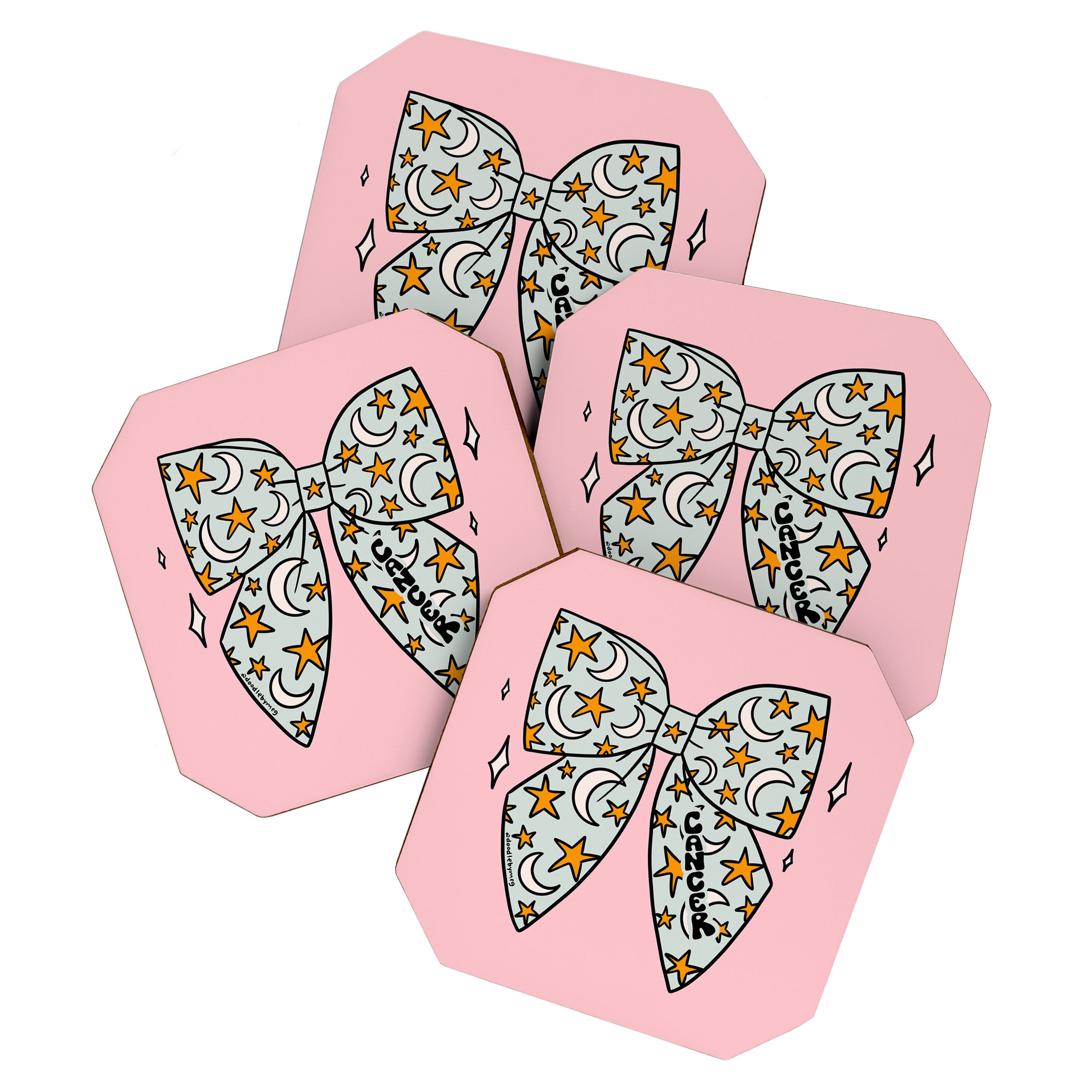 Cancer Zodiac Bow Coaster Gallery Image 1