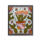 Cancer Zodiac Cactus Framed Canvas Print Gallery Image 8