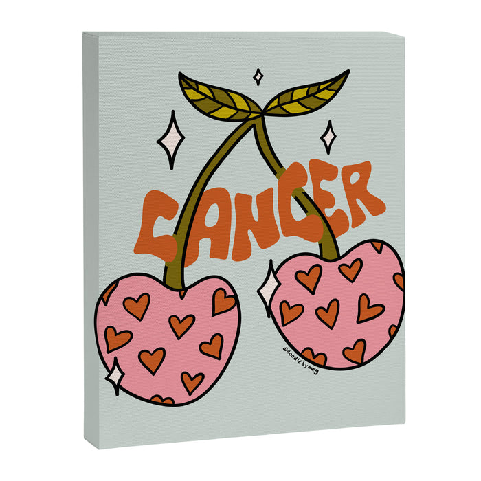 Cancer Zodiac Cherries Canvas Print Gallery Image 1