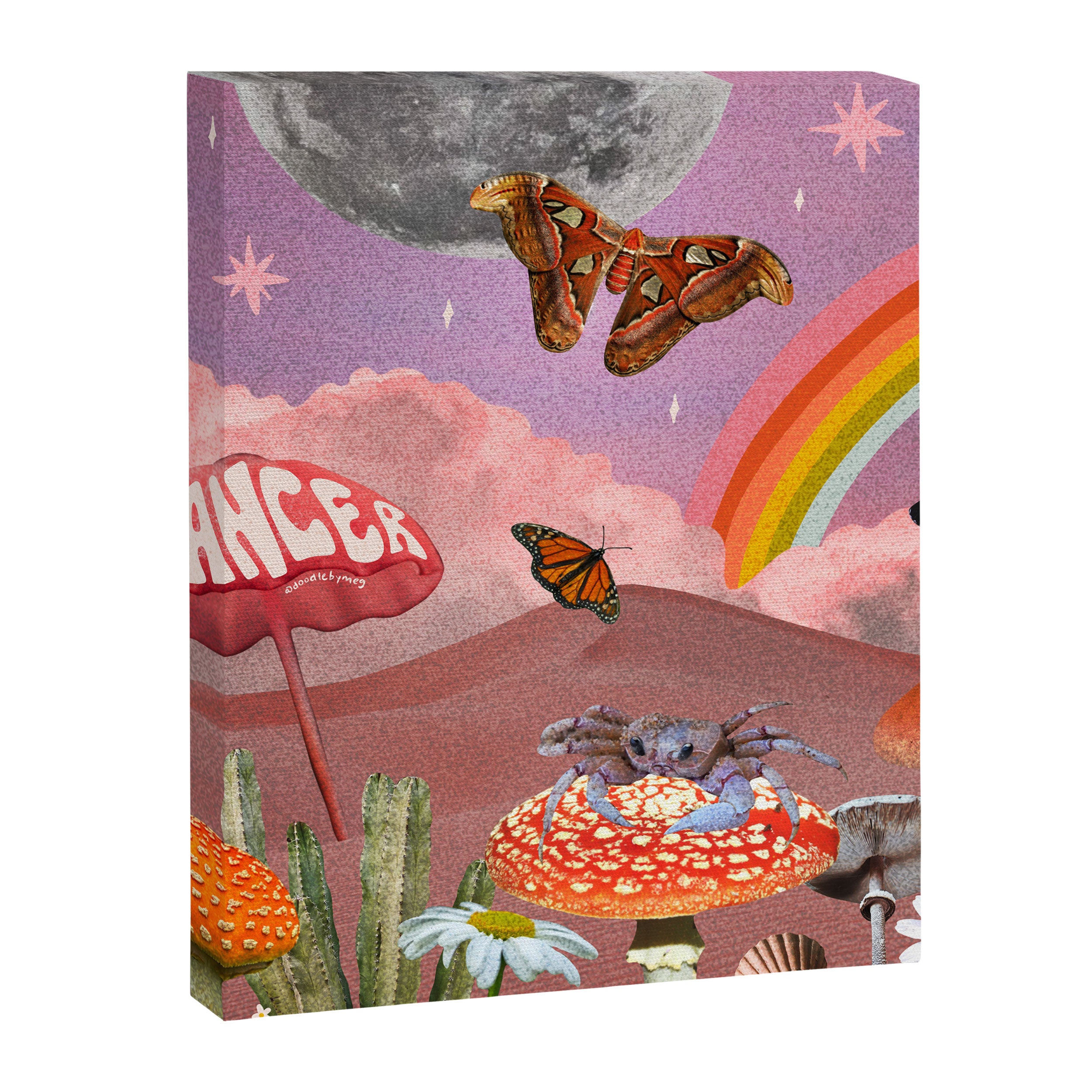 Cancer Zodiac Collage Canvas Print Gallery Image 8