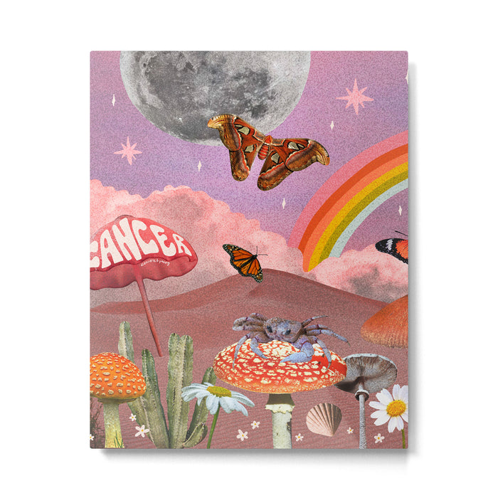 Cancer Zodiac Collage Metal Print Gallery Image 1