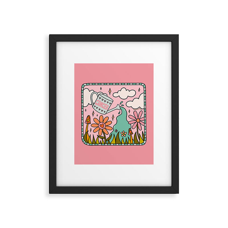 Cancer Zodiac Garden Framed Art Print Gallery Image 6