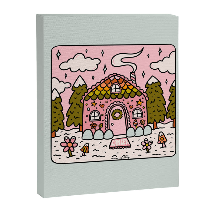 Cancer Zodiac Gingerbread House Canvas Print Gallery Image 1