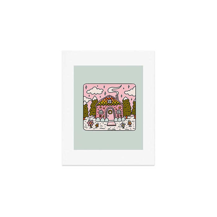 Cancer Zodiac Gingerbread House Art Print Gallery Image 1