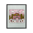 Cancer Zodiac Gingerbread House Framed Canvas Print Gallery Image 8