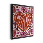 Cancer Zodiac Heart Framed Canvas Print Gallery Image 2