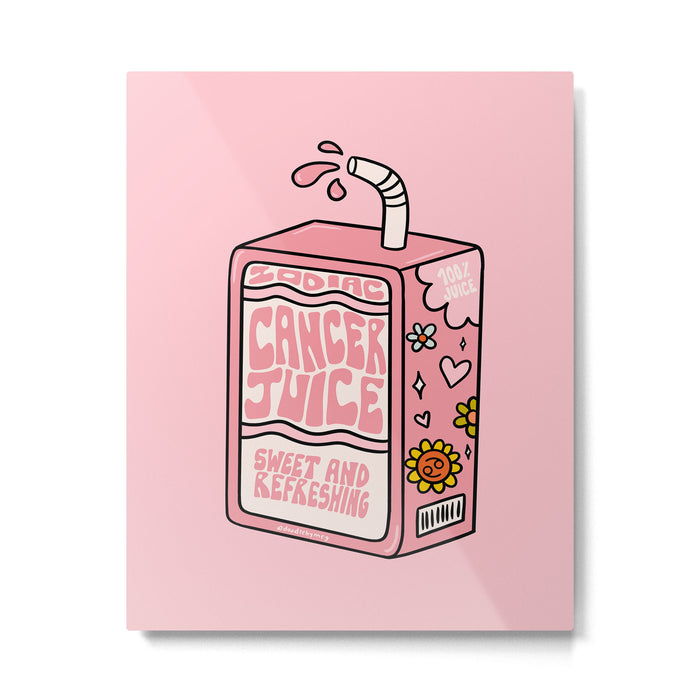 Cancer Zodiac Juice Box Metal Print Gallery Image 1
