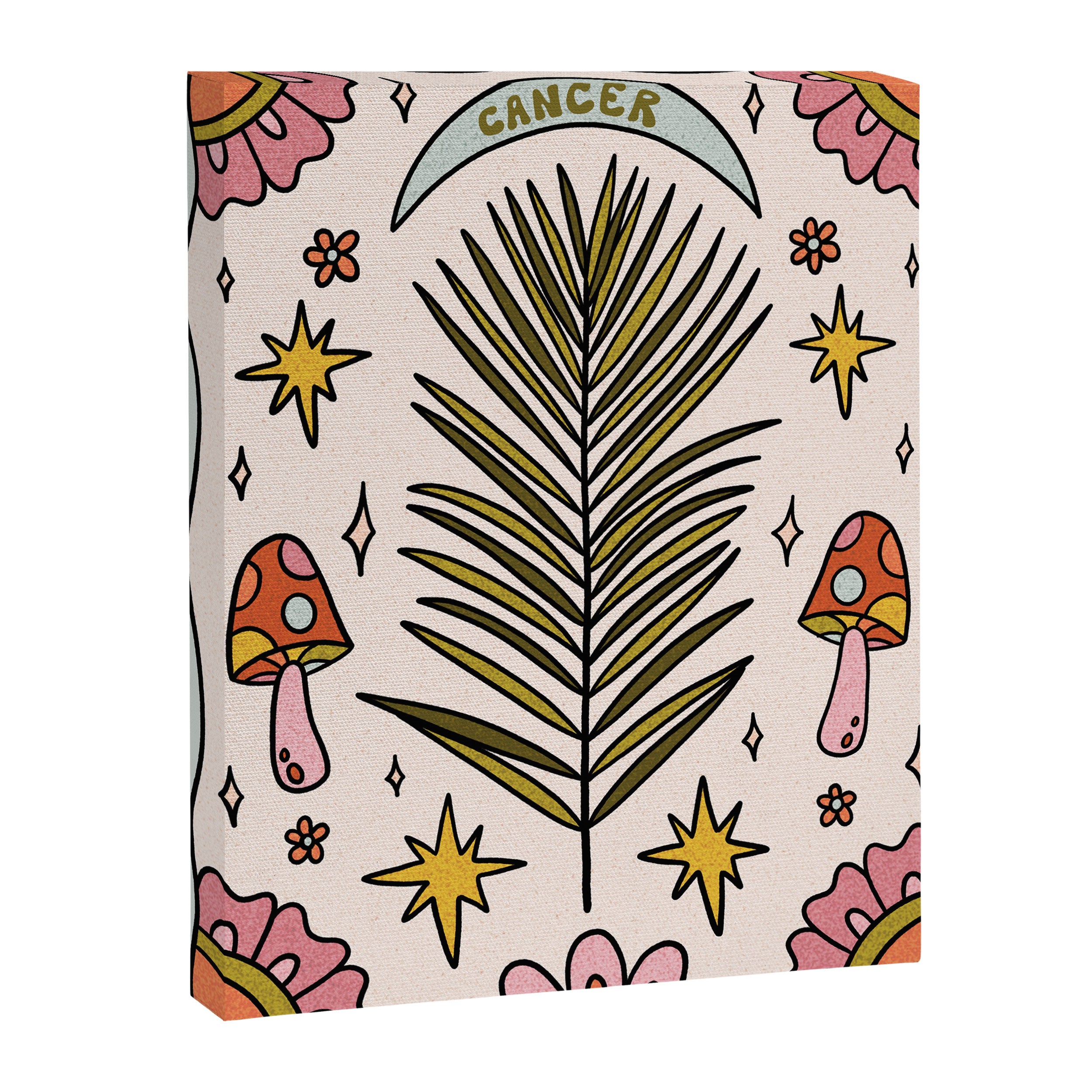 Cancer Zodiac Leaf Canvas Print Gallery Image 8