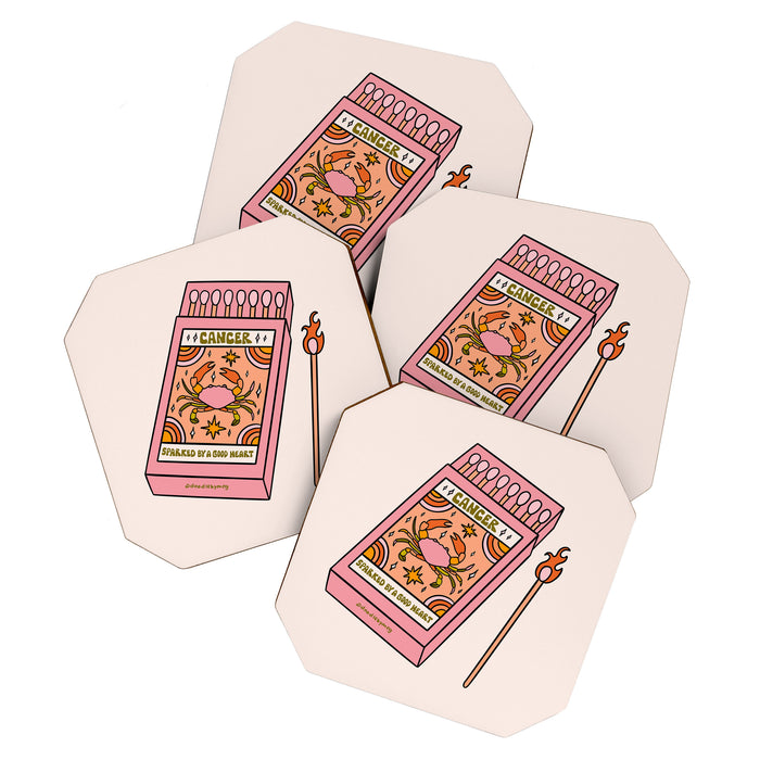 Cancer Zodiac Matchbox Coaster Gallery Image 1