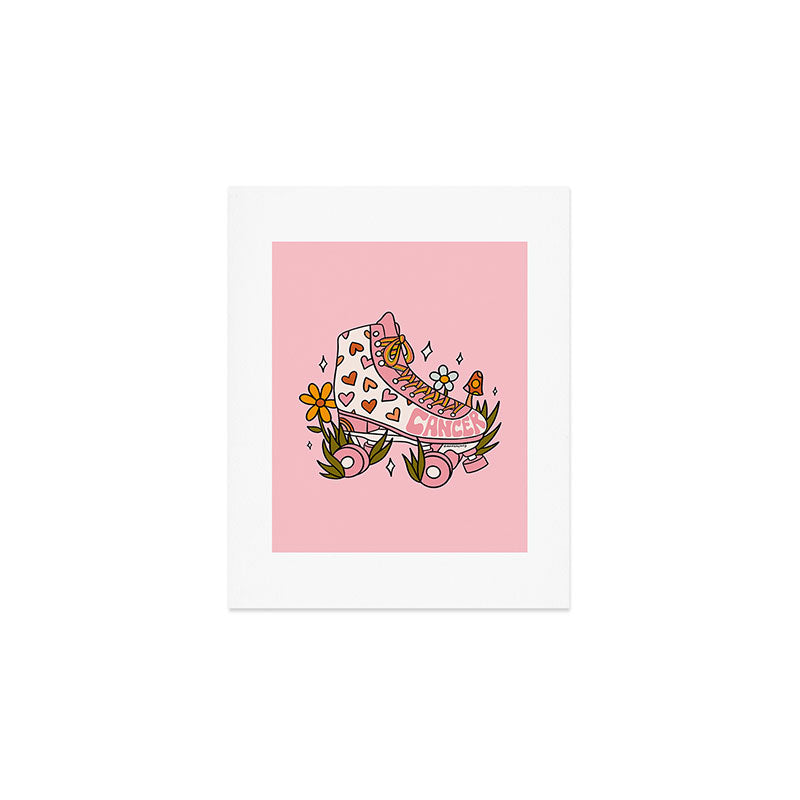 Cancer Zodiac Roller Skate Art Print Gallery Image 1