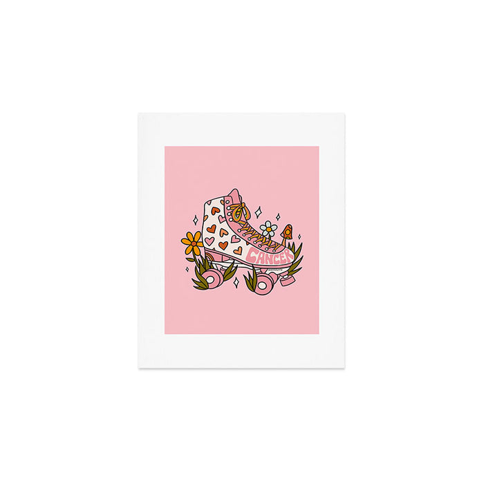 Cancer Zodiac Roller Skate Art Print Gallery Image 1