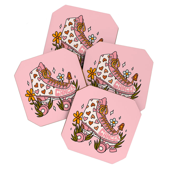Cancer Zodiac Roller Skate Coaster Gallery Image 1