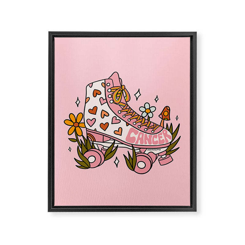 Cancer Zodiac Roller Skate Framed Canvas Print Gallery Image 8