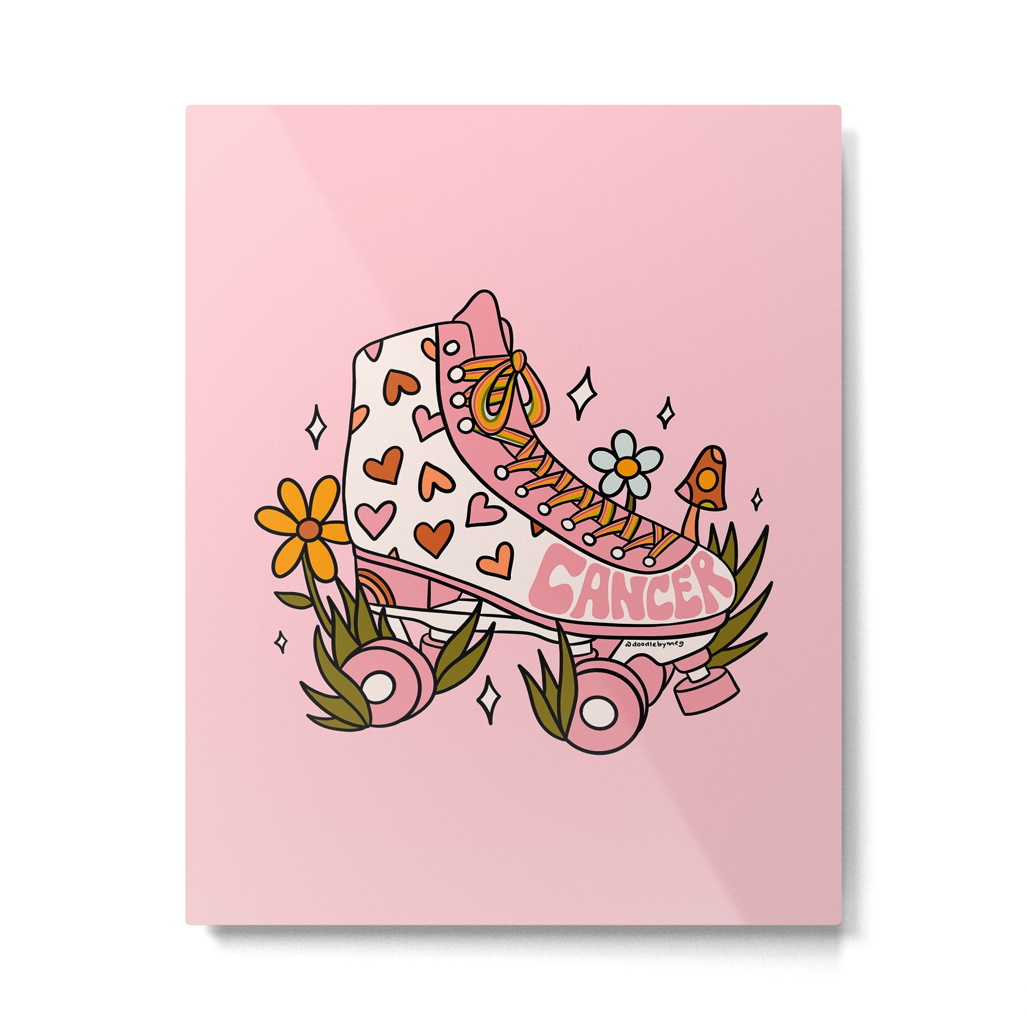 Cancer Zodiac Roller Skate Metal Print Gallery Image 6