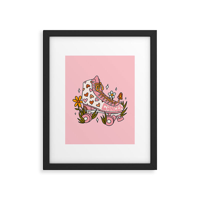 Cancer Zodiac Roller Skate Framed Art Print Gallery Image 4