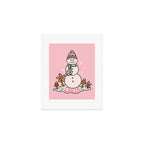Cancer Zodiac Snowman Art Print Gallery Image 1