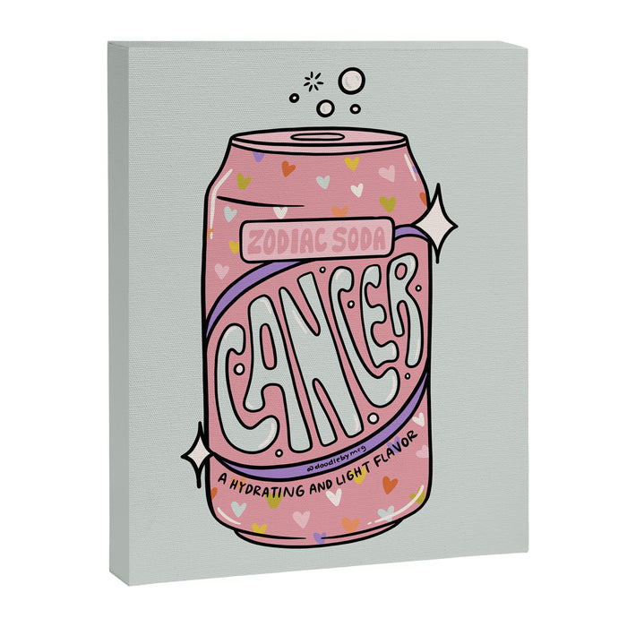 Cancer Zodiac Soda Canvas Print Gallery Image 1