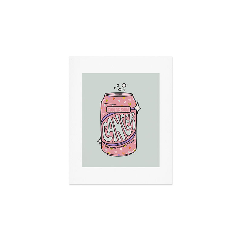 Cancer Zodiac Soda Art Print Gallery Image 1