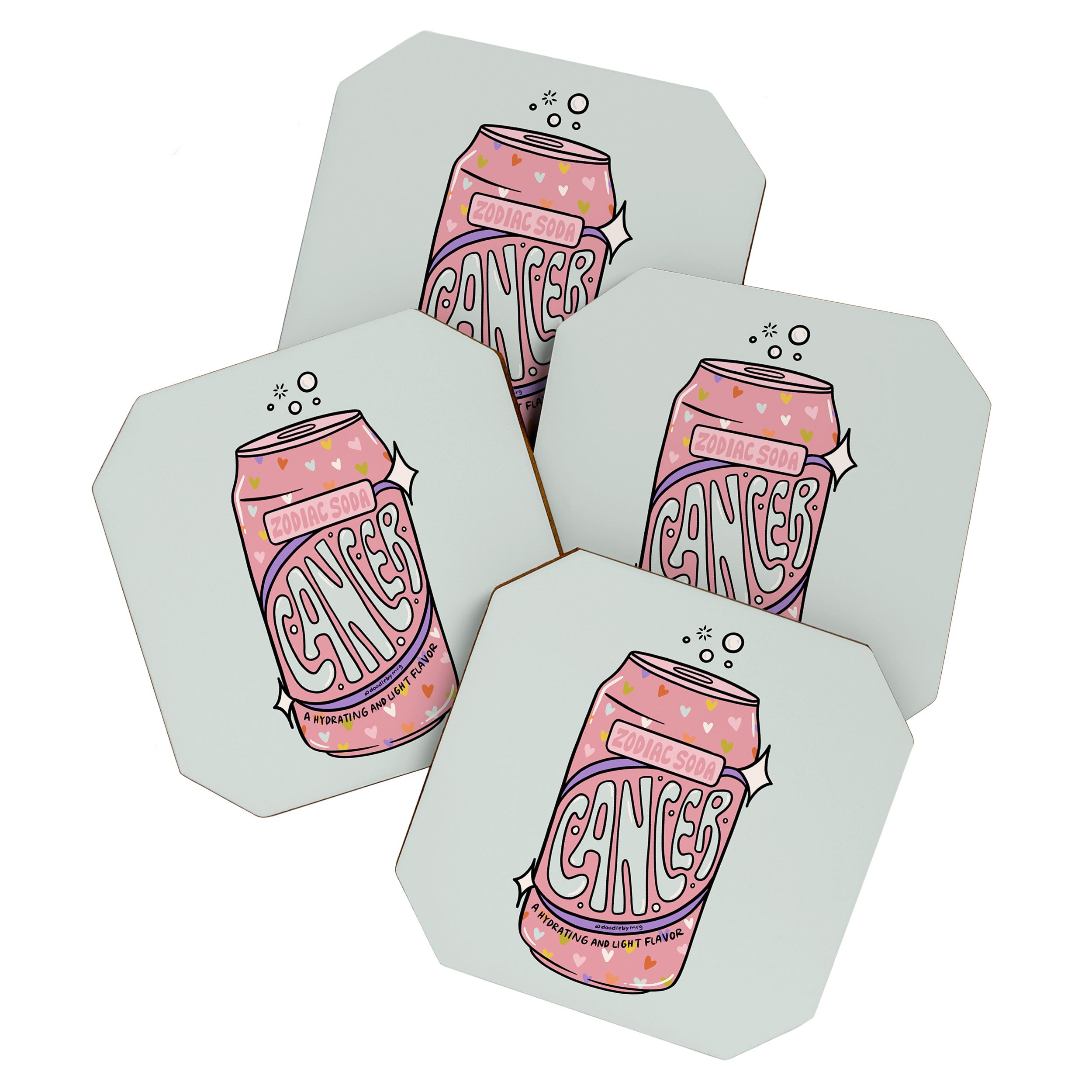 Cancer Zodiac Soda Coaster Gallery Image 1