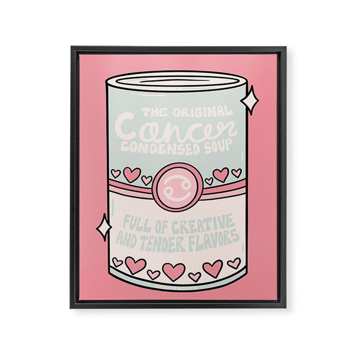 Cancer Zodiac Soup Framed Canvas Print Gallery Image 1