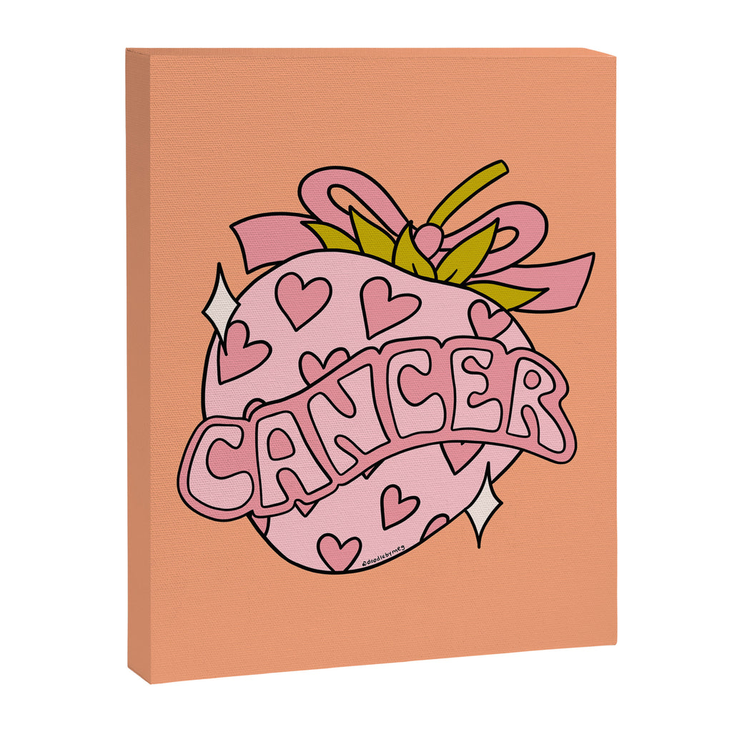 Cancer Zodiac Strawberry Canvas Print Gallery Image 8