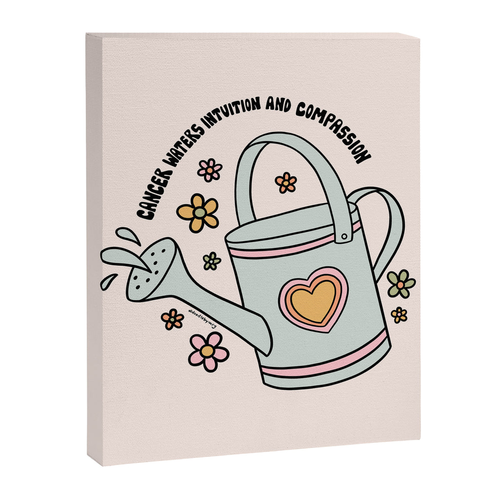 Cancer Zodiac Watering Can Canvas Print Gallery Image 8